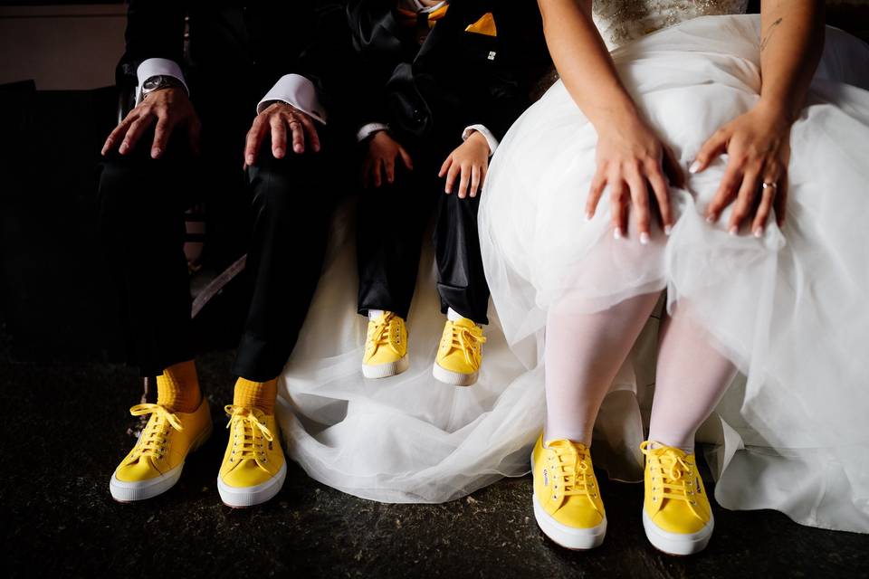 Yellow shoes