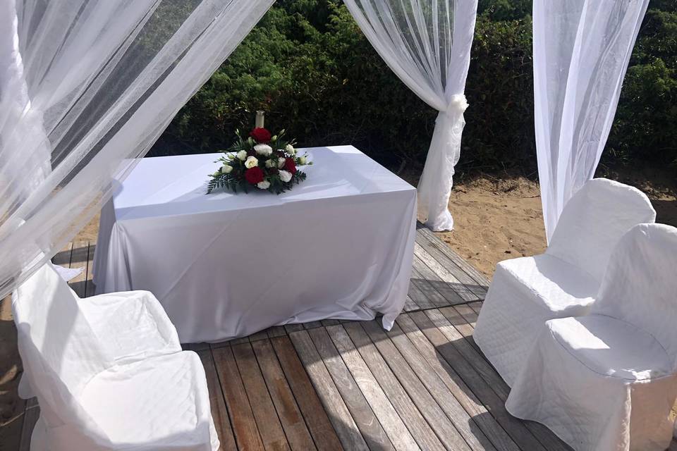 Allestimento matrimonio