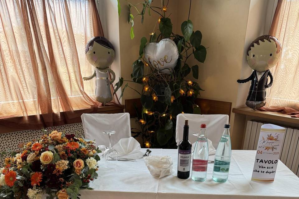 Tavolo sposi