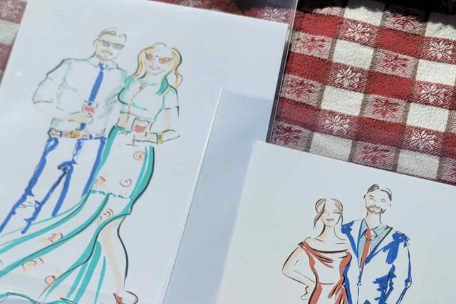 Live sketching degli invitati