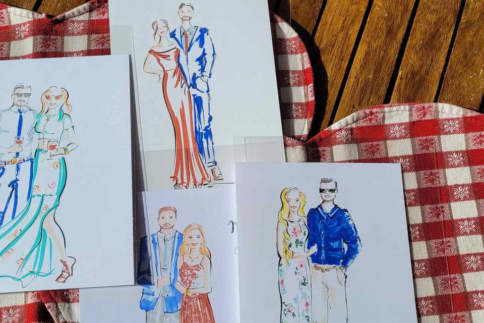 Sketch dal vivo invitati
