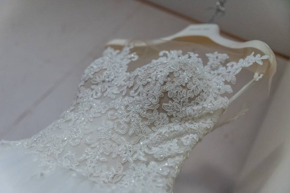 Dettaglio abito Sposa