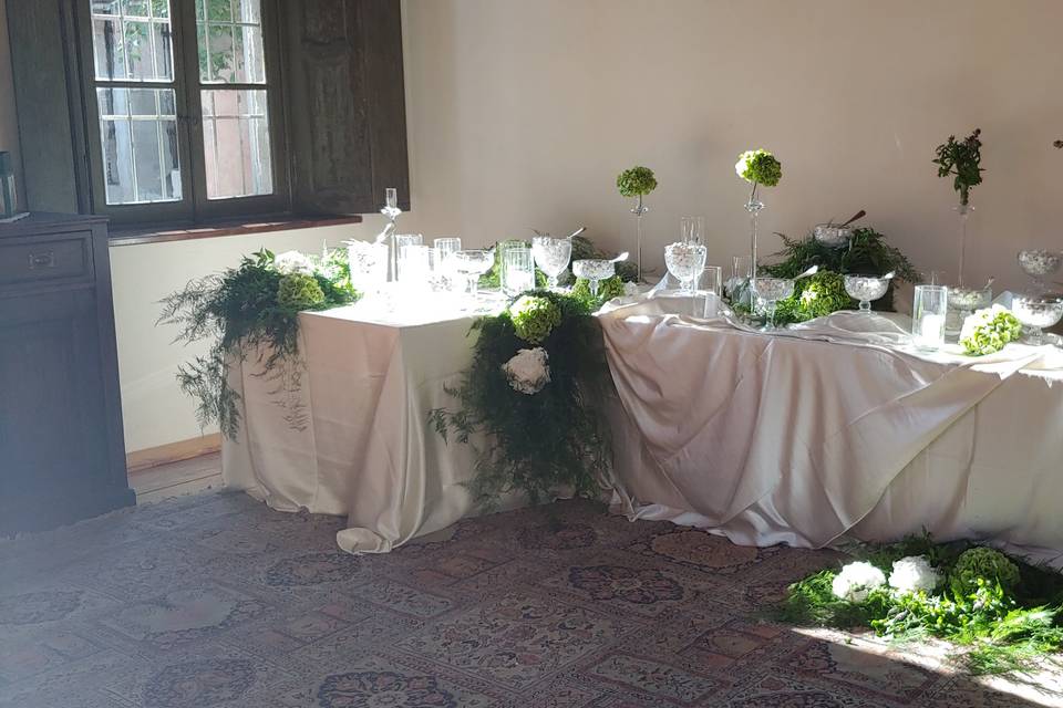 Allestimento confettata