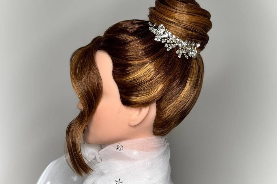 Chignon alto 3D