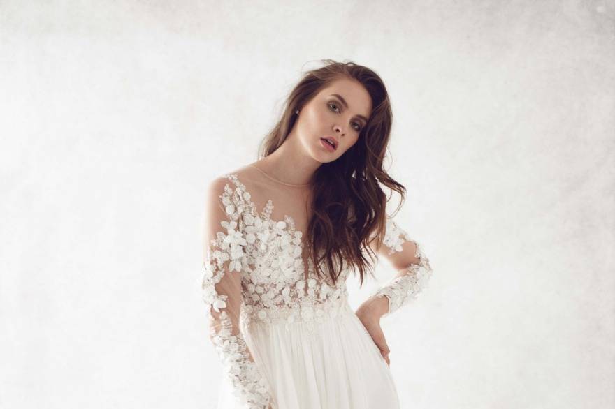 Abito sposa tulle delicato