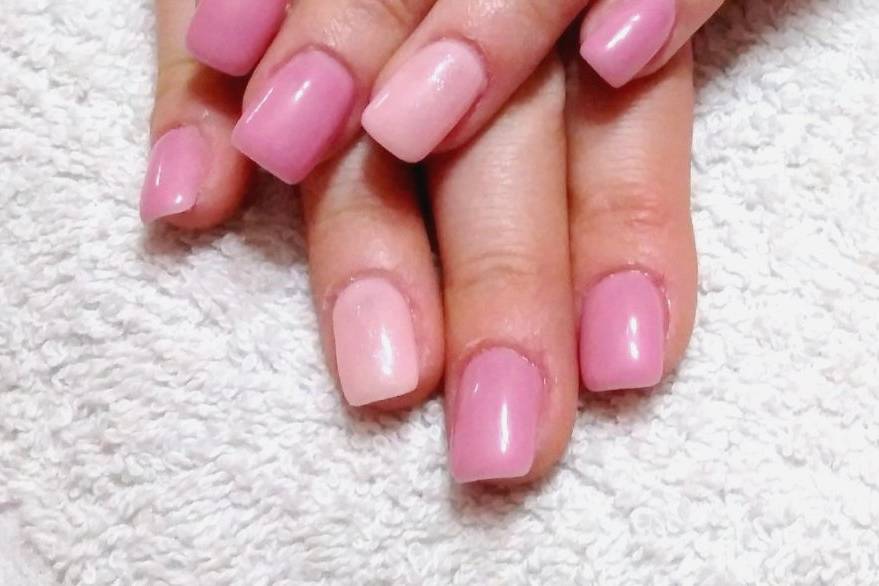 Pink nails