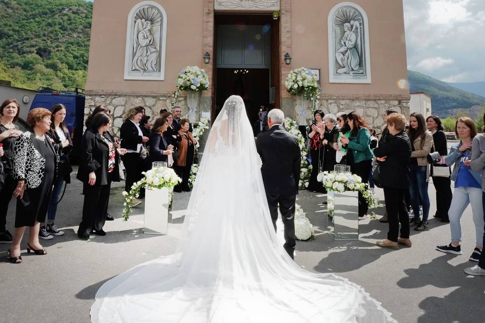 In chiesa con papà