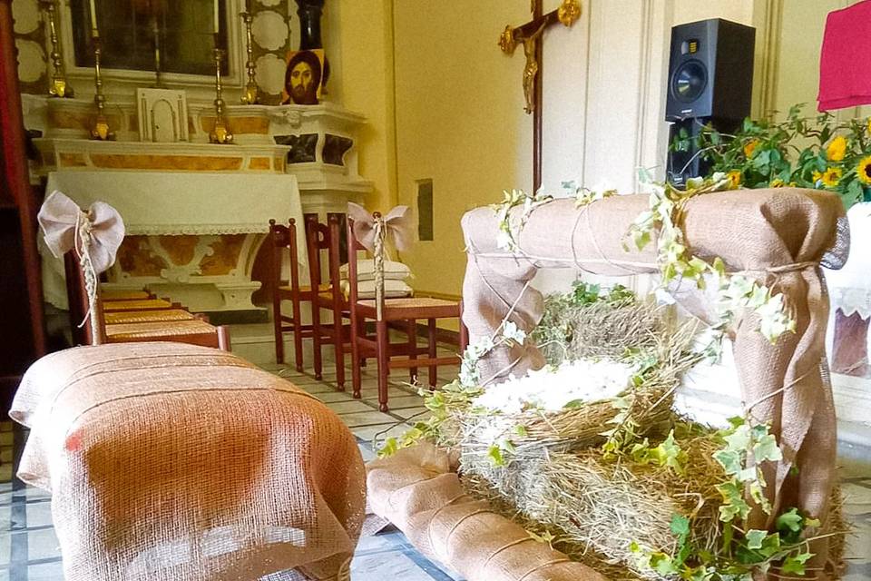 Matrimonio rustico in montagna