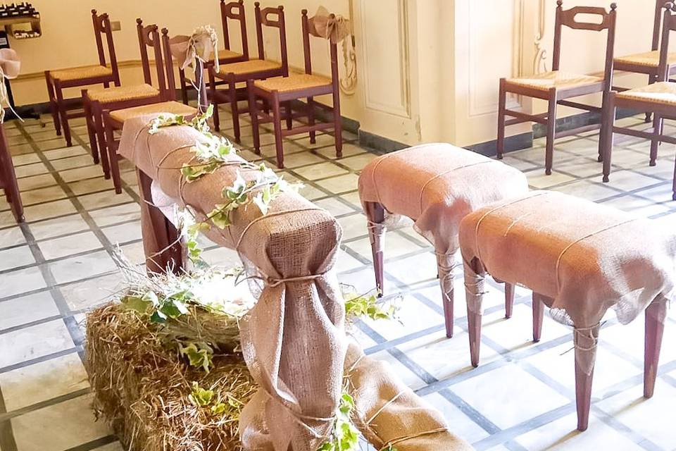 Matrimonio rustico in montagna