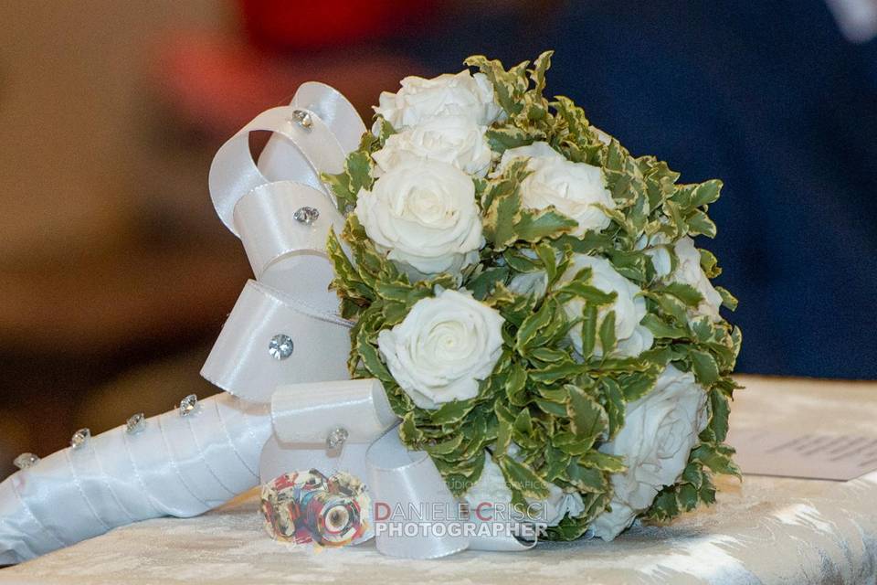 Bouquet rose bianche