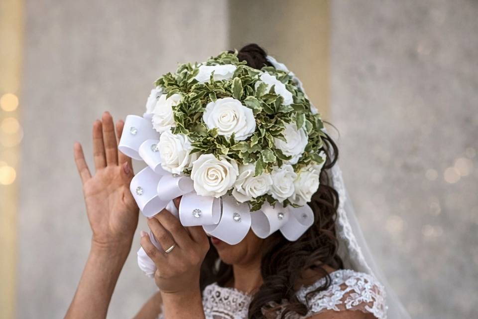 Bouquet rose bianche