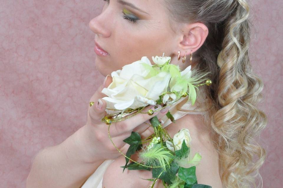 Bouquet e acconciatura sposa
