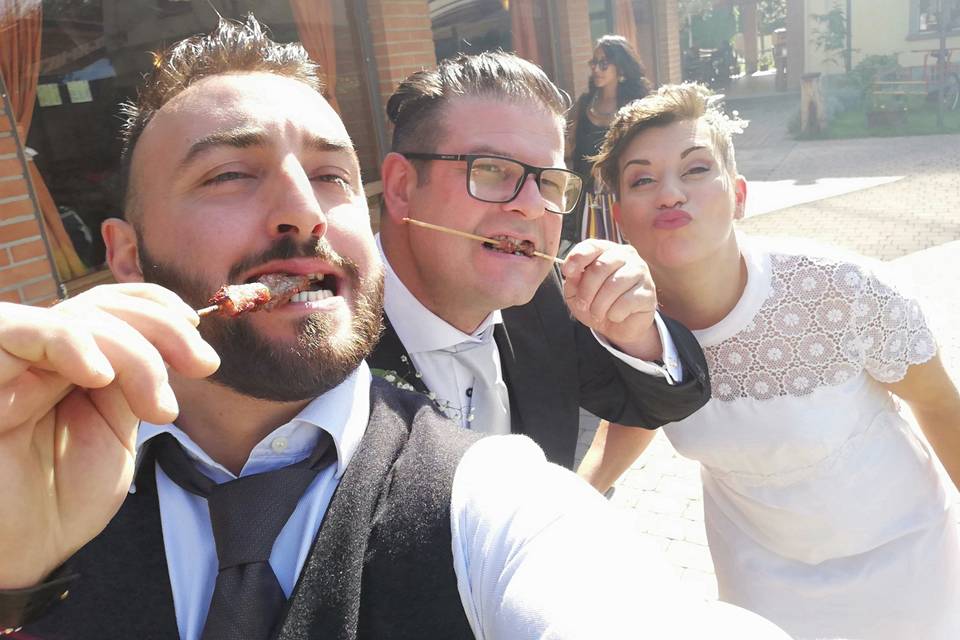 Scatto con sposi 2018
