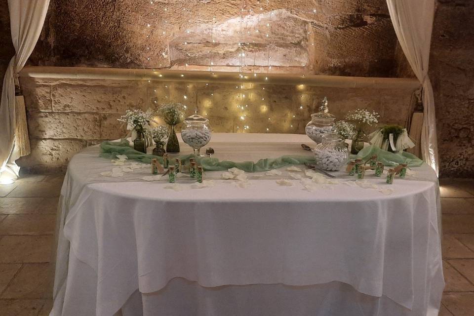 Tavolo confettata