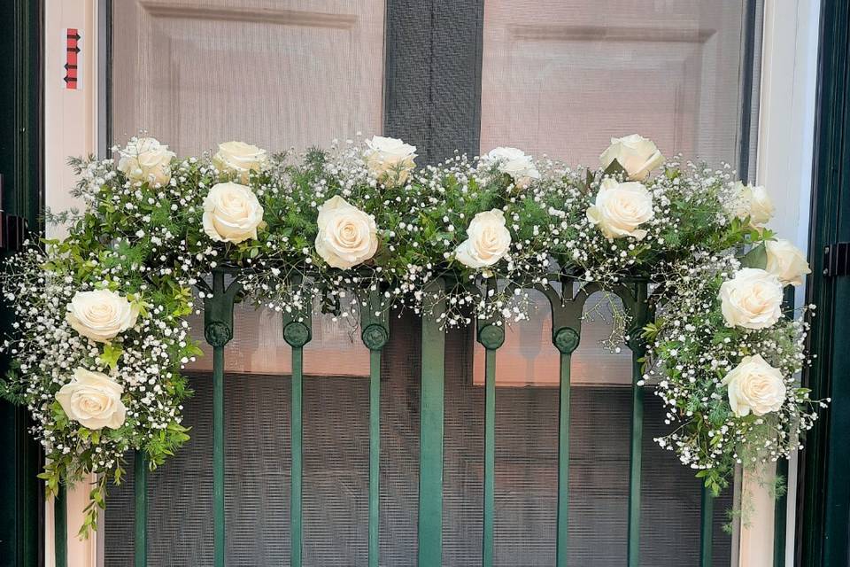 Decorazione ghirlanda balcone