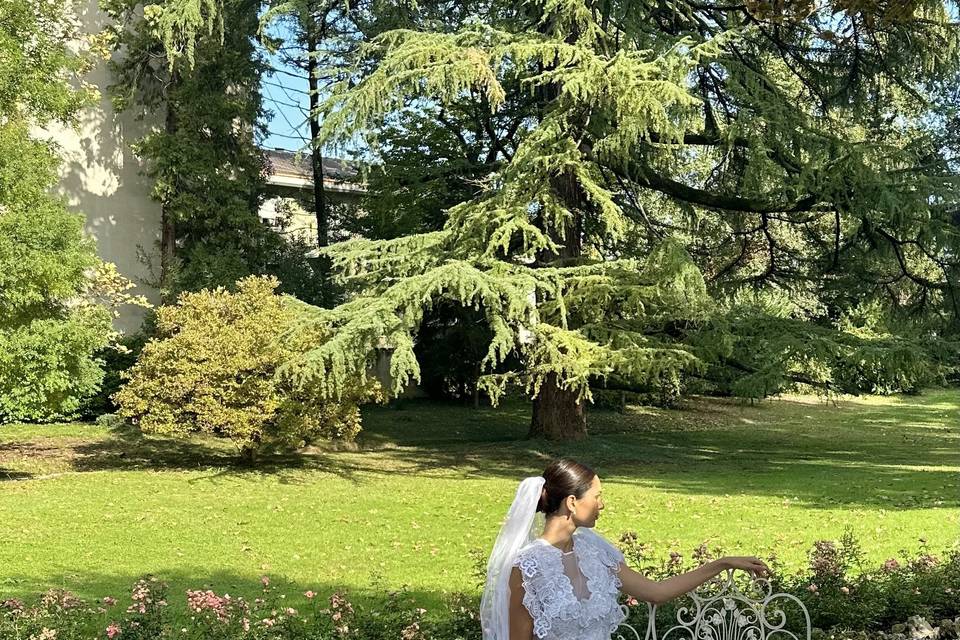 La sposa nel parco