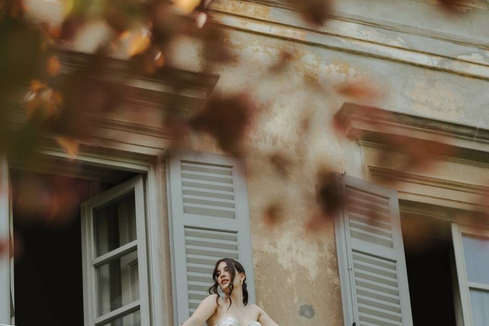 La sposa sul balcone