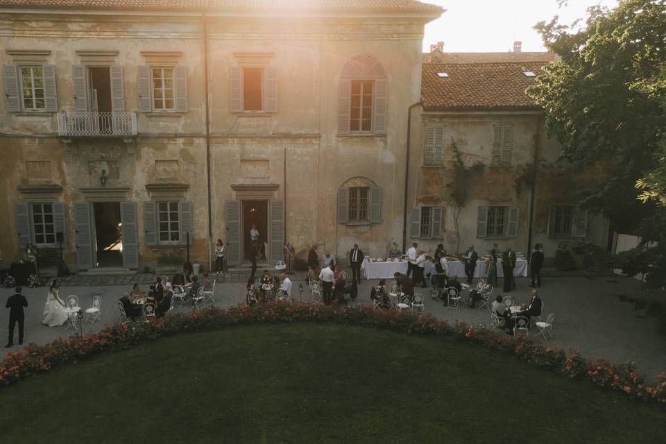 La villa al tramonto