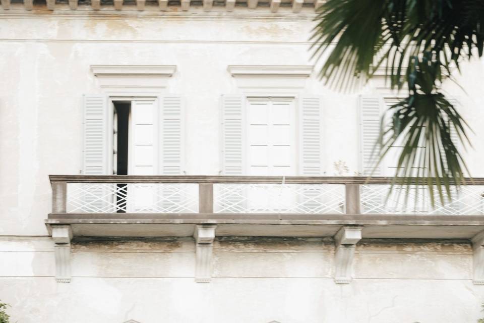 Sposi in cortile