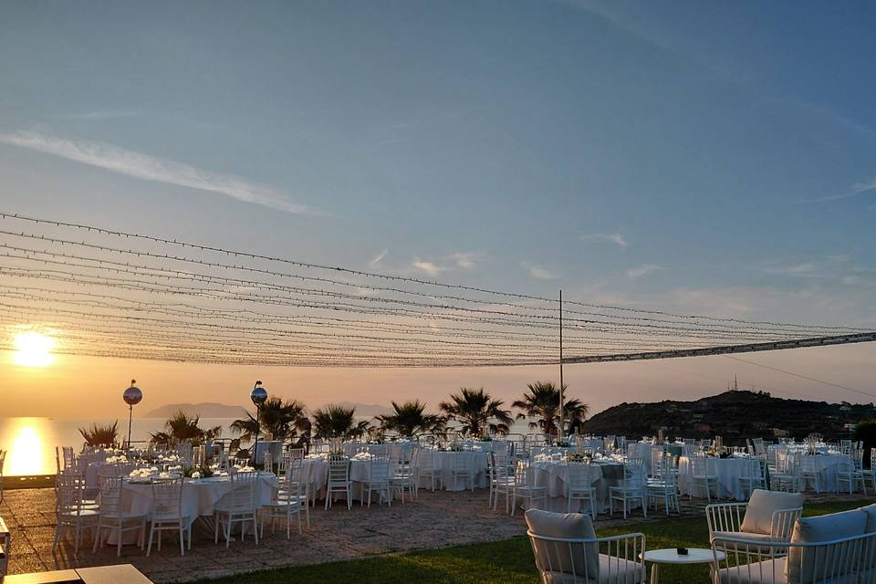 Giardino al tramonto