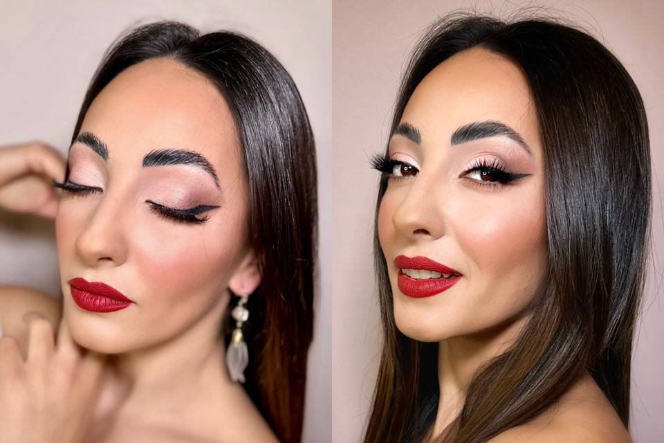 Eyeliner e red lips