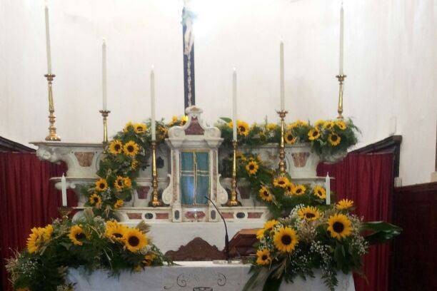 Allestimento con Girasoli