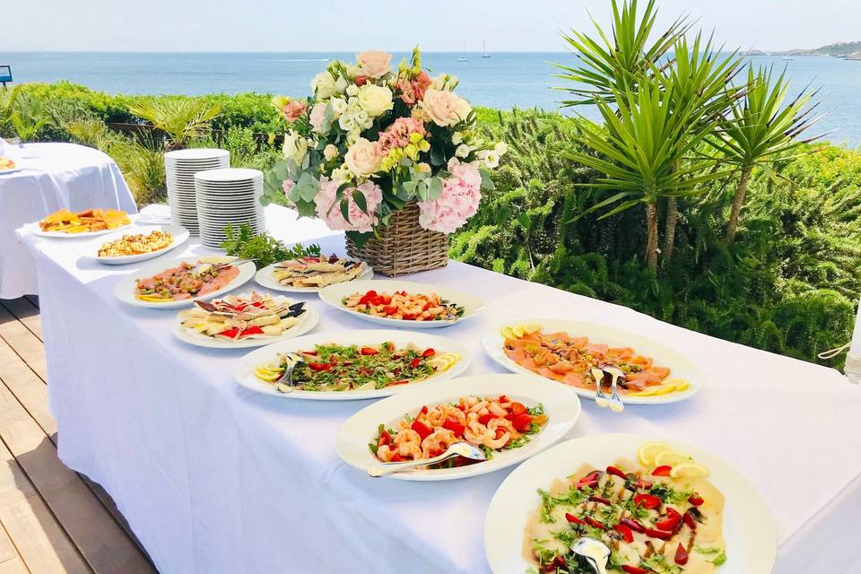 Antipasti in piscina