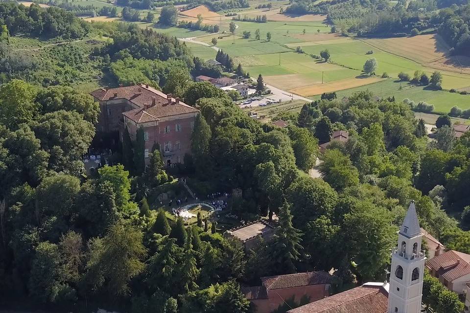 La location vista con il drone