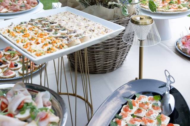 Dettaglio tavole catering
