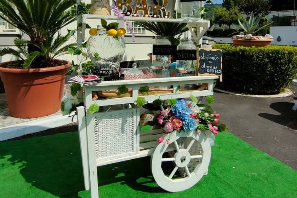 Allestimento tappetto ombrello