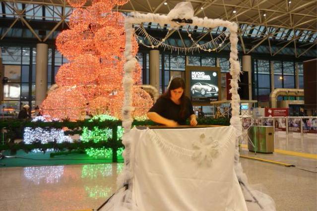 Sand art a Fiumicino