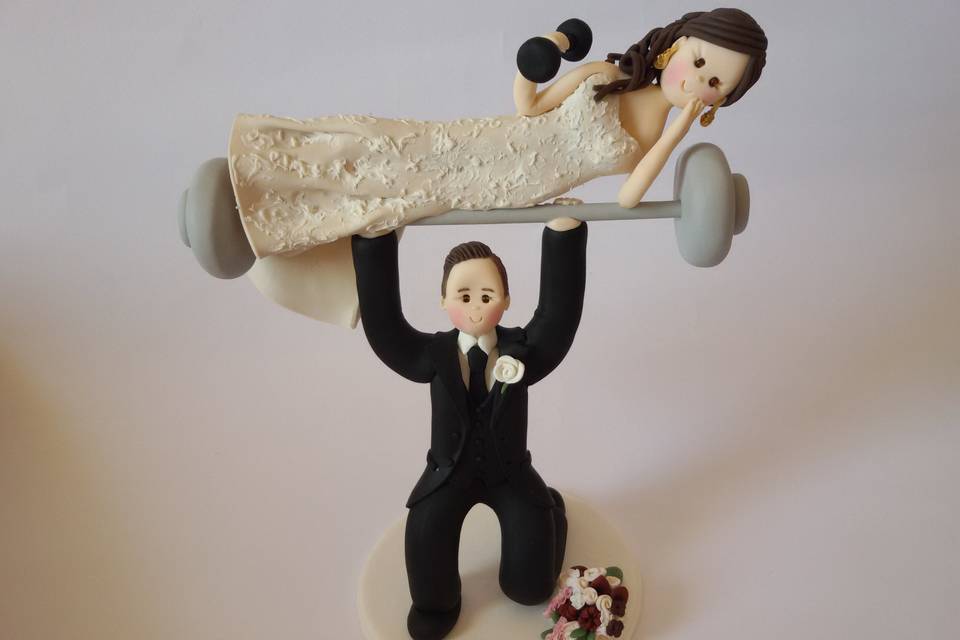 Cake topper personal trainer