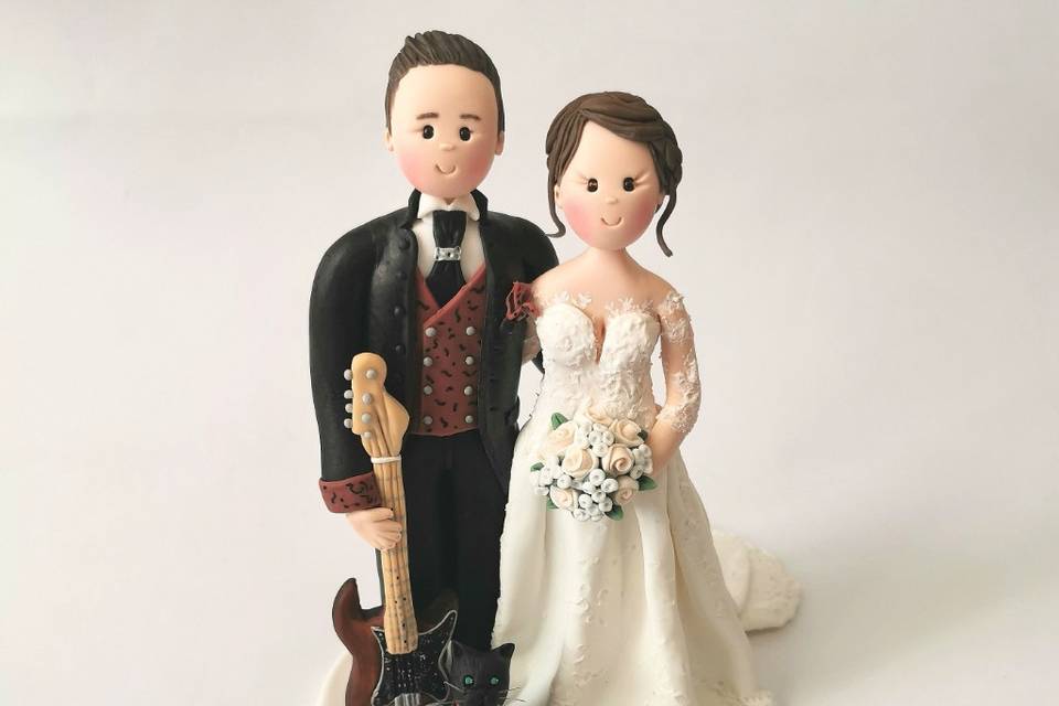 Cake topper chitarra