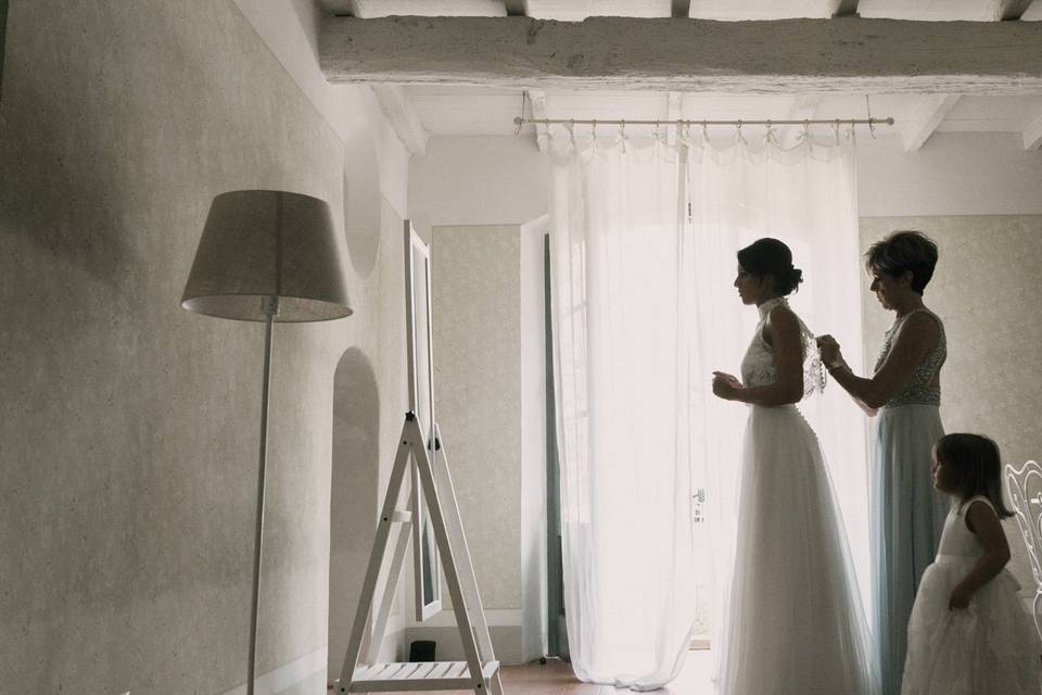 Preparazione sposa