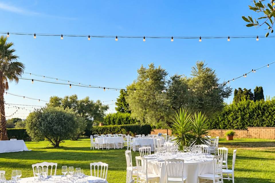 Allestimento in giardino