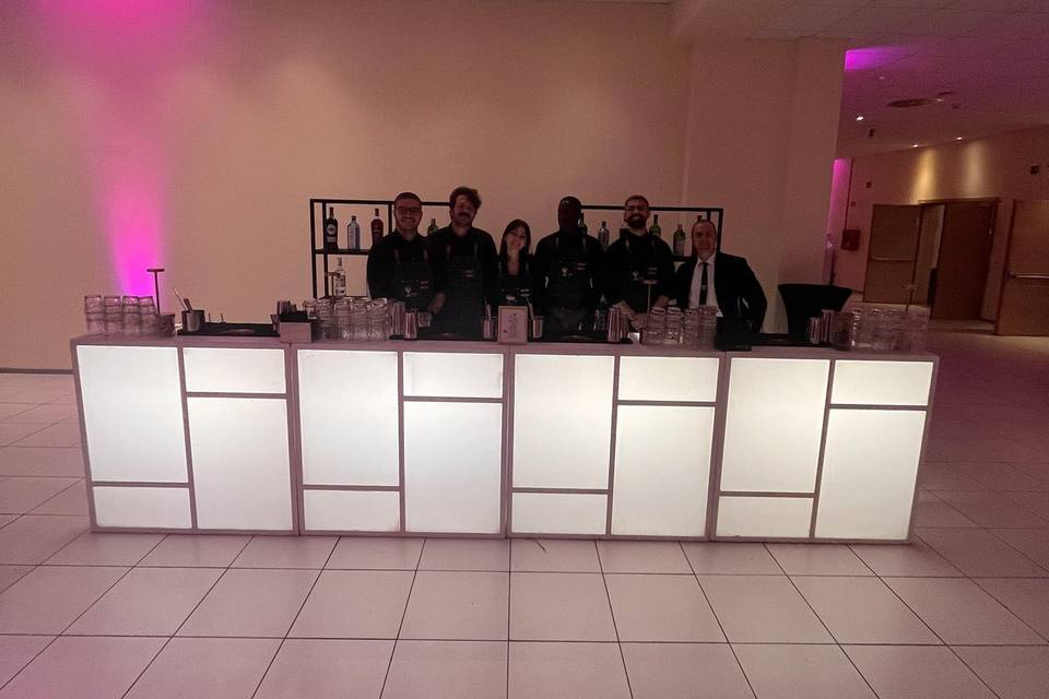 Banco bar illuminato a led