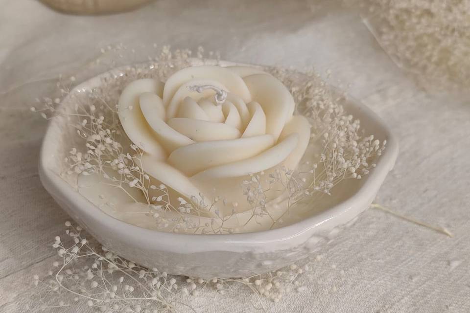 Candela in ceramica