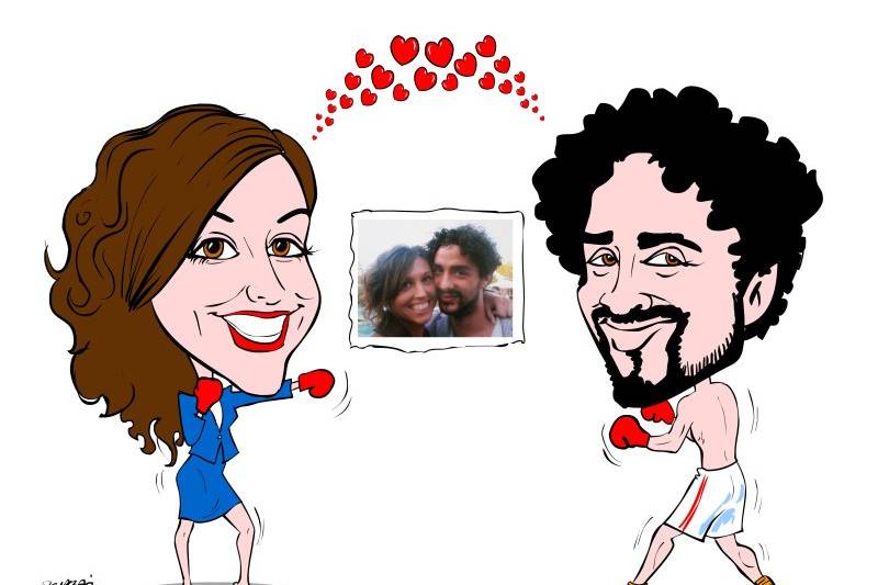 Caricatura per San Valentino