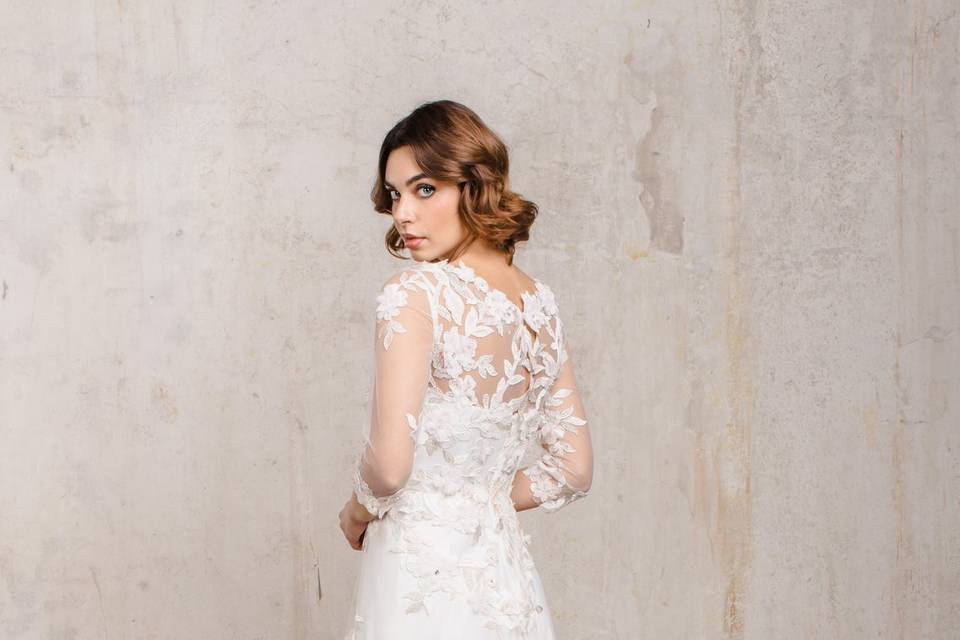 Abito da sposa fiori 3D