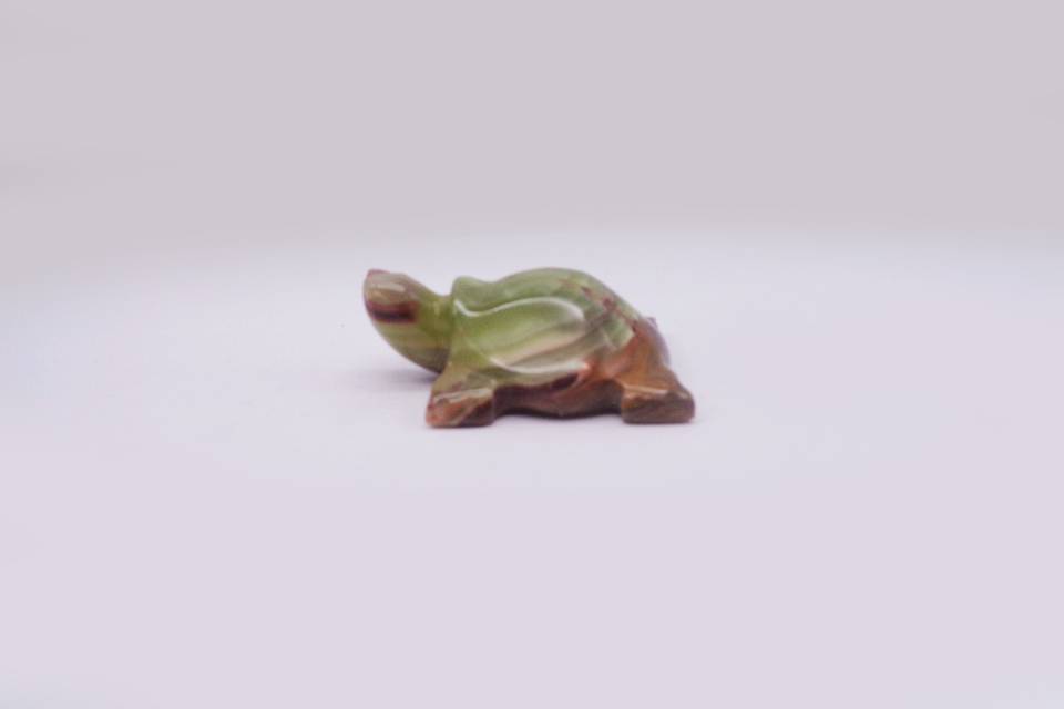 Tartaruga in onice verde