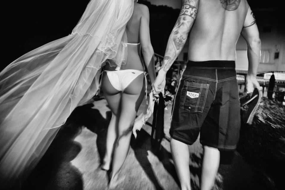 Surfer weddings