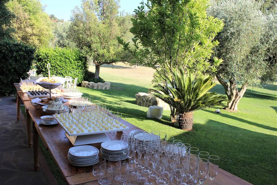 Aperitivo in giardino