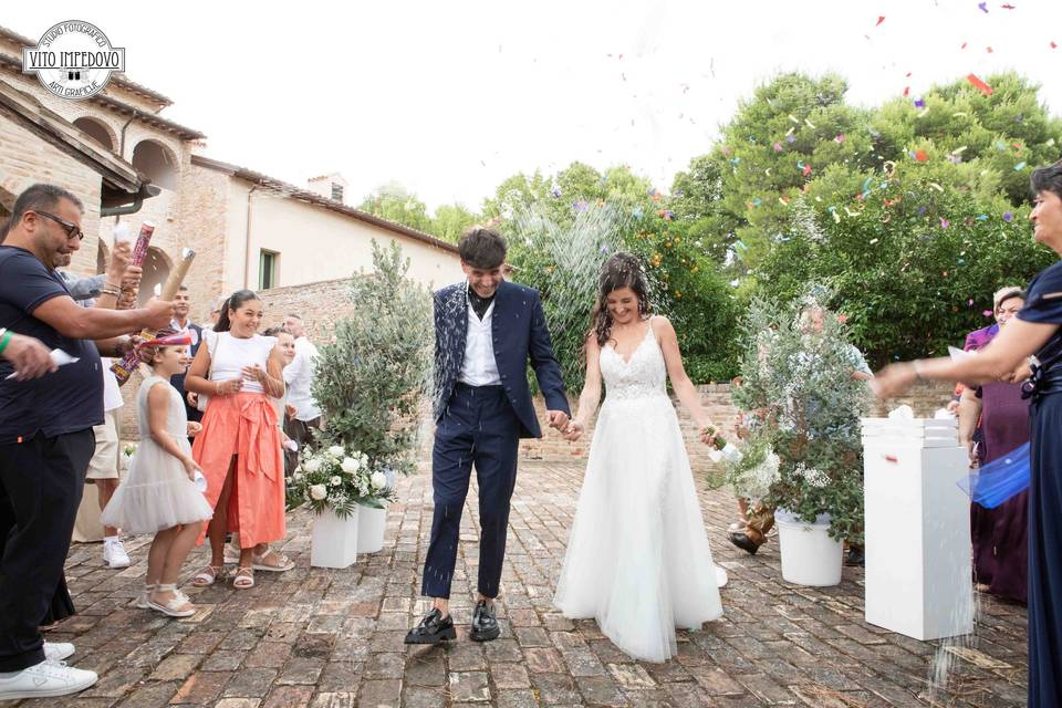 Il lancio del riso