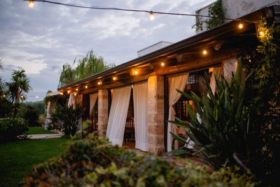 Restaurant veranda