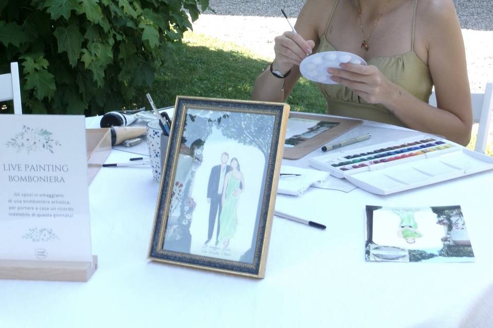 Bomboniere Live Painting