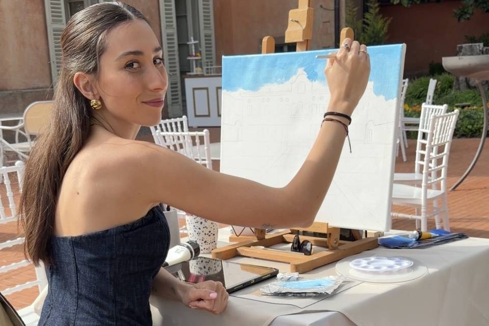 Live painting Tela