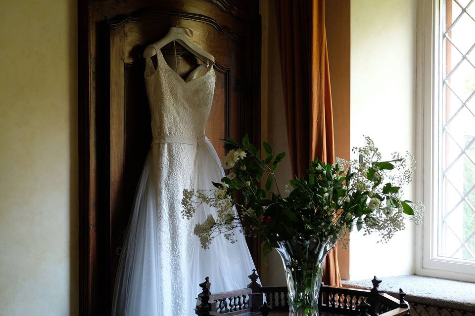 L'abito della sposa in attesa