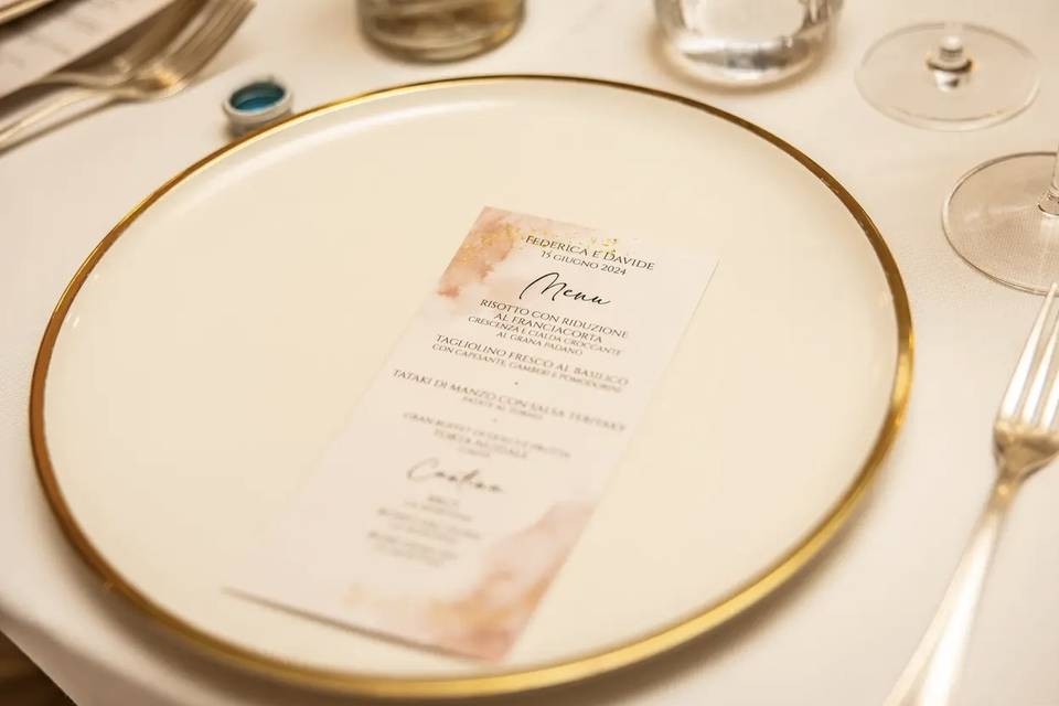 Menù da matrimonio