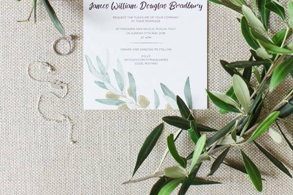 Rustic invitation