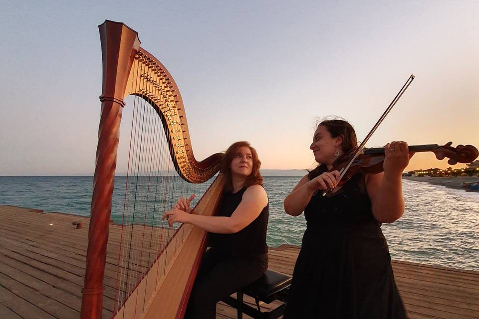 Duo arpa e violino